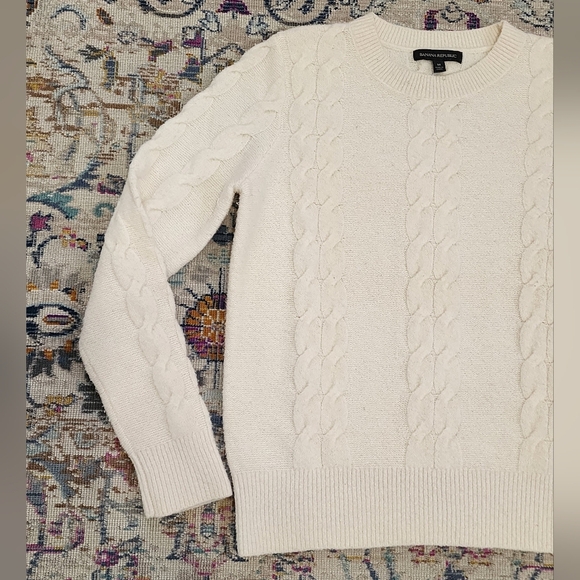 Banana Republic Womens Ivy Knit Pullover Sweaters Long Sleeve Cozy Warm, sz Md - Picture 4 of 12